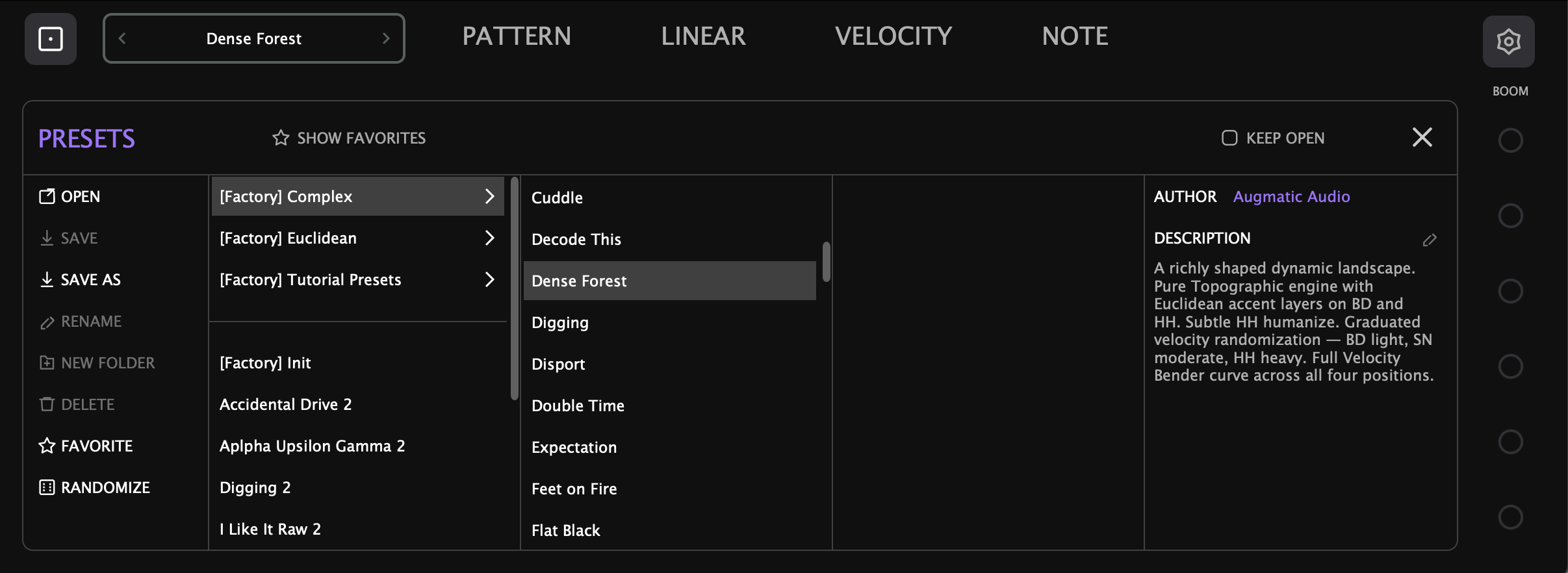 Augmatic GRE — Settings