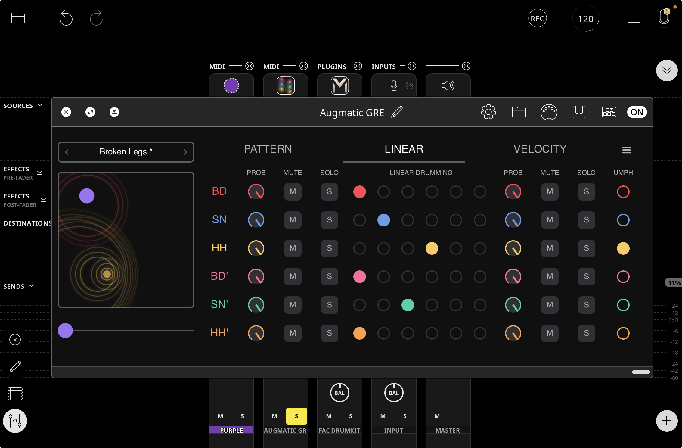 Augmatic GRE in Loopy Pro